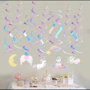 Unicorn party supplies and decorations